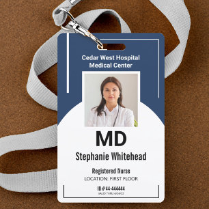 Personalisierter medizinischer Mitarbeiter Foto ID Ausweis