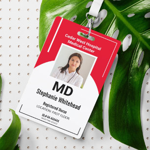 Personalisierter medizinischer Mitarbeiter-Fotoaus Ausweis