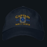 Personalisierter MeeresCaptain Nautic Monogram & m Bestickte Baseballkappe<br><div class="desc">Ein klassischer Kreuzanker im nautischen Stil mit einer Monogramm-Applikation,  einer personalisierten,  bestickten Kappe für einen Kapitän von besonderen Anlässen. Verwenden Sie den Link "Diesen Designer Gefragt",  um uns mit Ihren speziellen Designanfragen oder für Hilfe bei Ihren individuellen Anpassungsbedürfnissen zu kontaktieren.</div>