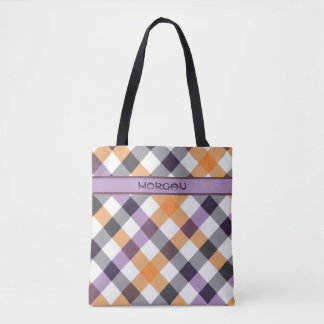 Personalisierter mehrfarbiger Prüfmuster-Totbeutel