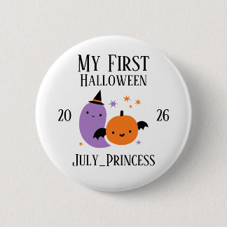 Personalisierter mein erster Halloween-Schmuck Button
