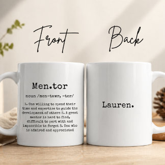 Personalisierter Mentor-Mug-Geschenk, benutzerdefi Kaffeetasse