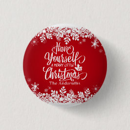 Personalisierter Merry Little Christmas Button But