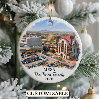 Personalisierter Mesa-Schmuck, Maßgeschneiderter A Keramik Ornament