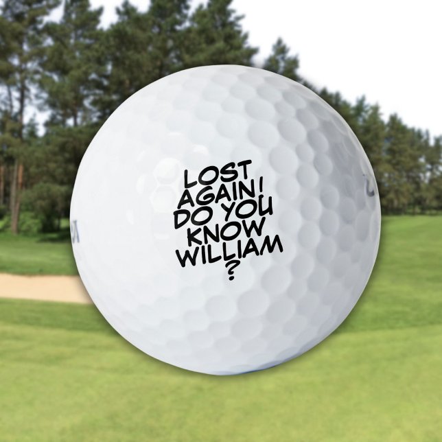 Personalisierter Message-Individuelle Name Golfball (Personalized Message Custom Name Golf Balls)