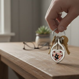 Personalisierter Metall-Schlüsselanhänger mit Foto Schlüsselanhänger