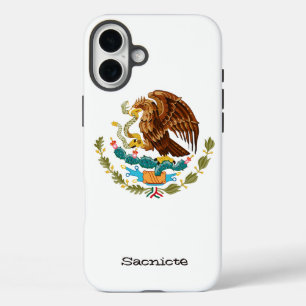 Personalisierter Mexikanischer Adler iPhone 16 Plus Hülle