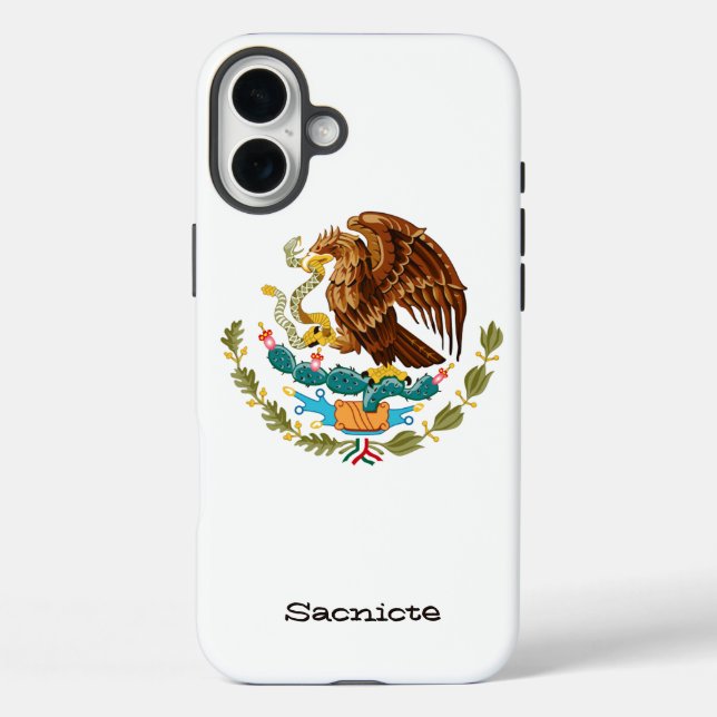 Personalisierter mexikanischer Adler Case-Mate iPhone Hülle (Rückseite)