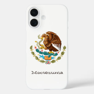 Personalisierter Mexikanischer Adler seitliche grü iPhone 16 Hülle
