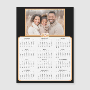 Personalisierter Mini-Kalender 2025   Foto Magnetkarte