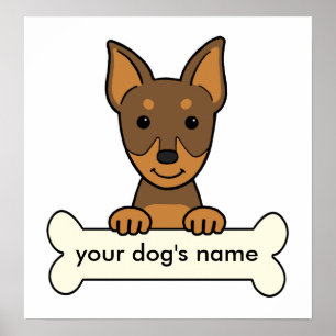Personalisierter MiniaturPinscher Poster