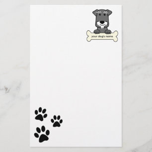 Personalisierter MiniaturSchnauzer Briefpapier