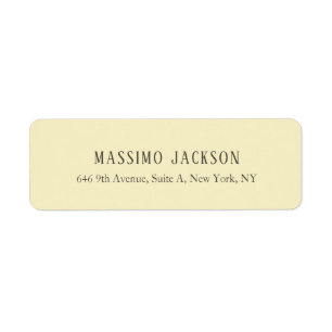 Personalisierter minimalisitischer Adressname aus 