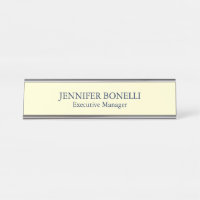 Personalisierter Minimalist Name in Cremefarbe