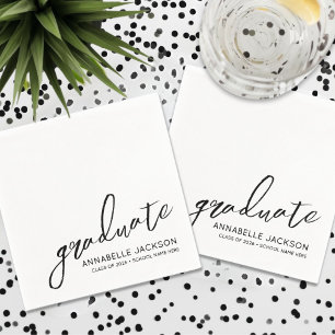 Personalisierter Minimalistischer Abschluss Serviette