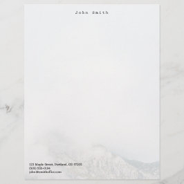 Personalisierter minimalistischer Berg Briefbogen