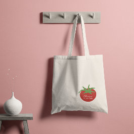 Personalisierter minimalistischer botanischer Toma Tragetasche