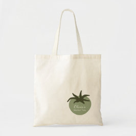 Personalisierter minimalistischer botanischer Toma Tragetasche