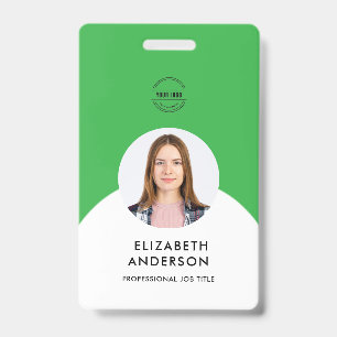 personalisierter Minimalistischer Mitarbeiter Ausweis