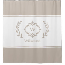 Personalisierter Mit Monogramm Name Anfangsbeige W