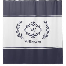 Personalisierter Mit Monogramm Name Anfangsblau