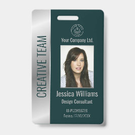 Personalisierter Mitarbeiter im Unternehmen Silver Ausweis