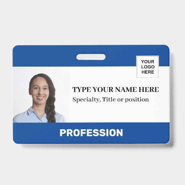 Personalisierter Mitarbeiter | Strichcode für Foto Ausweis (Vorderseite)
