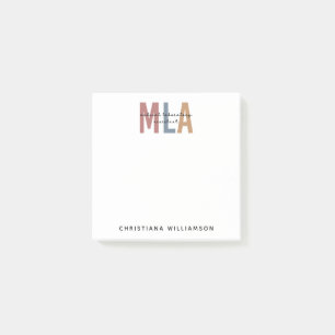 Personalisierter MLA Medical Laborant Post-it Klebezettel