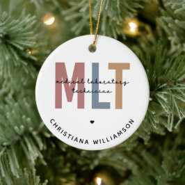 Personalisierter MLT Medizinischer Labortechniker Keramik Ornament