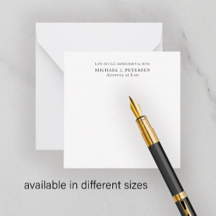 Personalisierter moderner beruflicher Klassiker Mitteilungskarte