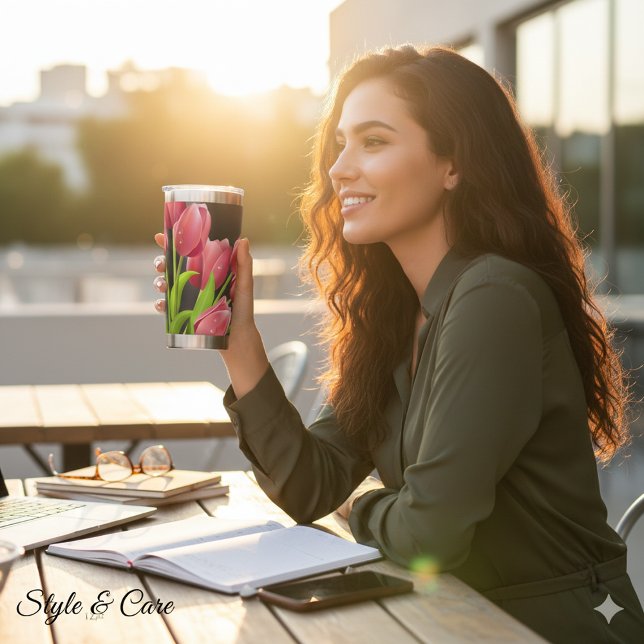 Personalisierter moderner Bild-Isolierbecher Thermobecher (Personalized Modern Image Custom Insulated Tumbler)