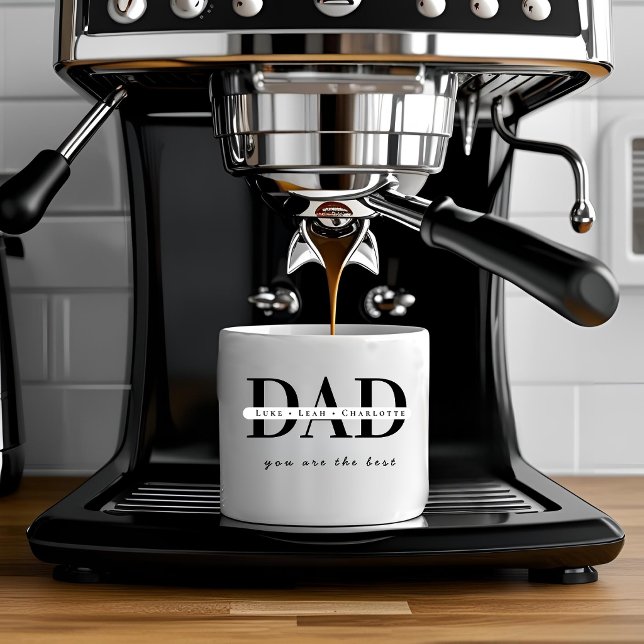 Personalisierter moderner DAD-Espressobecher Espressotasse (Von Creator hochgeladen)