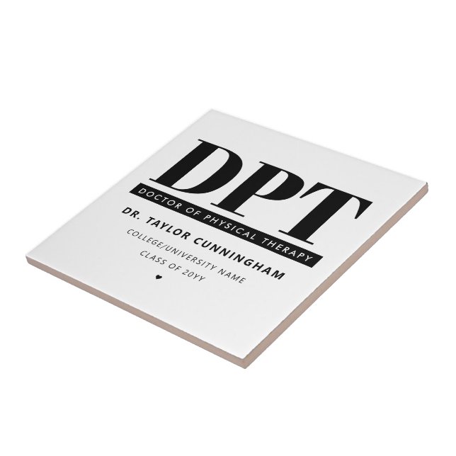 Personalisierter moderner DPT Arzt für Physikalisc Fliese (Seite)