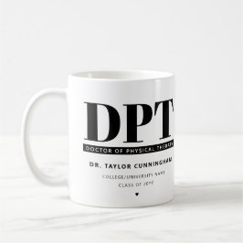 Personalisierter moderner DPT Arzt für Physikalisc Kaffeetasse