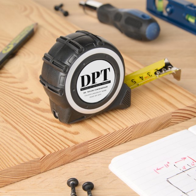 Personalisierter moderner DPT Arzt für Physikalisc Maßband (Holzbau)