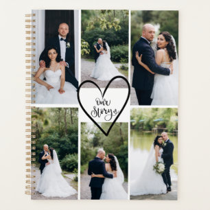 Personalisierter moderner eleganter Hochzeitsfoto- Planer