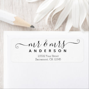 Personalisierter moderner Familienname von Herrn u