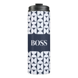 Personalisierter moderner geometrischer Thermobech Thermosbecher