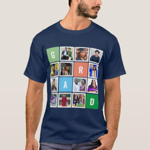 Personalisierter moderner Grad-Fotokollage-Abschlu T-Shirt