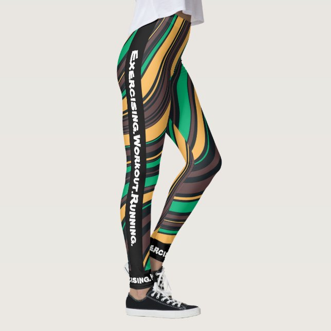 Personalisierter, moderner Marmor Leggings (Rechts)