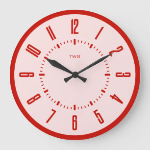 Personalisierter moderner Minimalismus Große Wanduhr