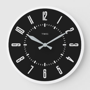 Personalisierter moderner Minimalist Große Wanduhr