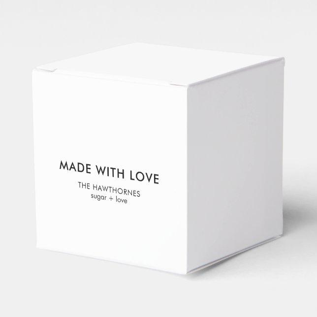 Personalisierter moderner minimalistischer, mit Li Geschenkschachtel (Vorderseite)