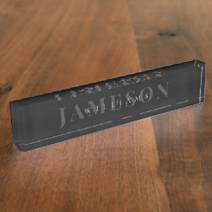 Personalisierter moderner Name   Abschlussgeschenk Namensplakette