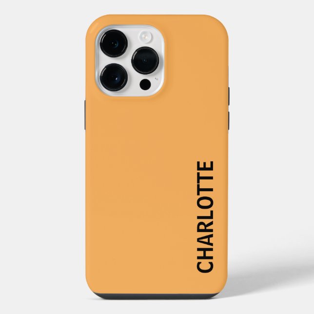 Personalisierter moderner Name iPhone Hülle (Rückseite)
