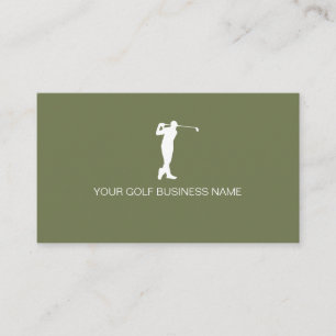 Personalisierter moderner professioneller Golf Visitenkarte