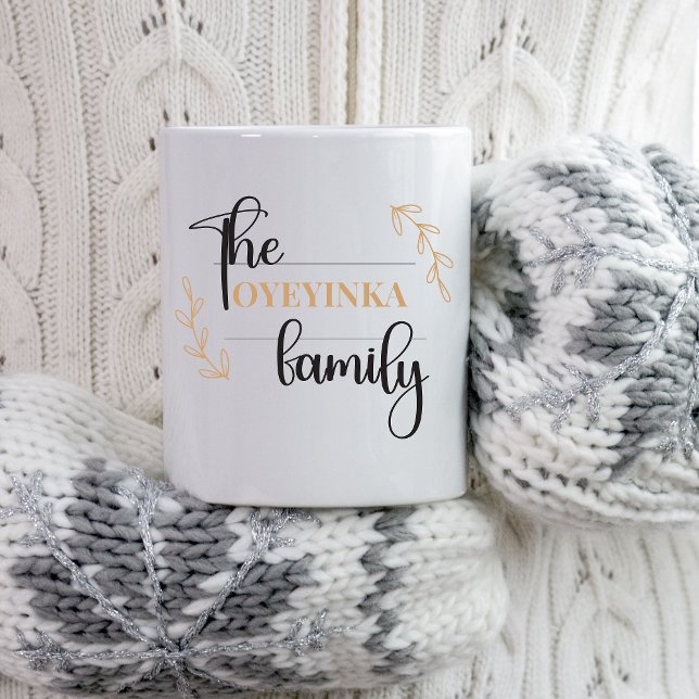 Personalisierter, moderner und anspruchsvoller Fam Zweifarbige Tasse (Von Creator hochgeladen)