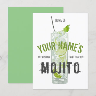 Personalisierter Mojito Einladung