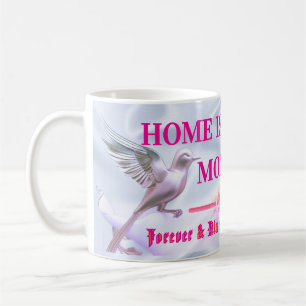 "Personalisierter 'Mom ist zu Hause' Blumenbecher" Kaffeetasse