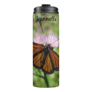 Personalisierter Monarch Butterfly-Wärmer Thermosbecher